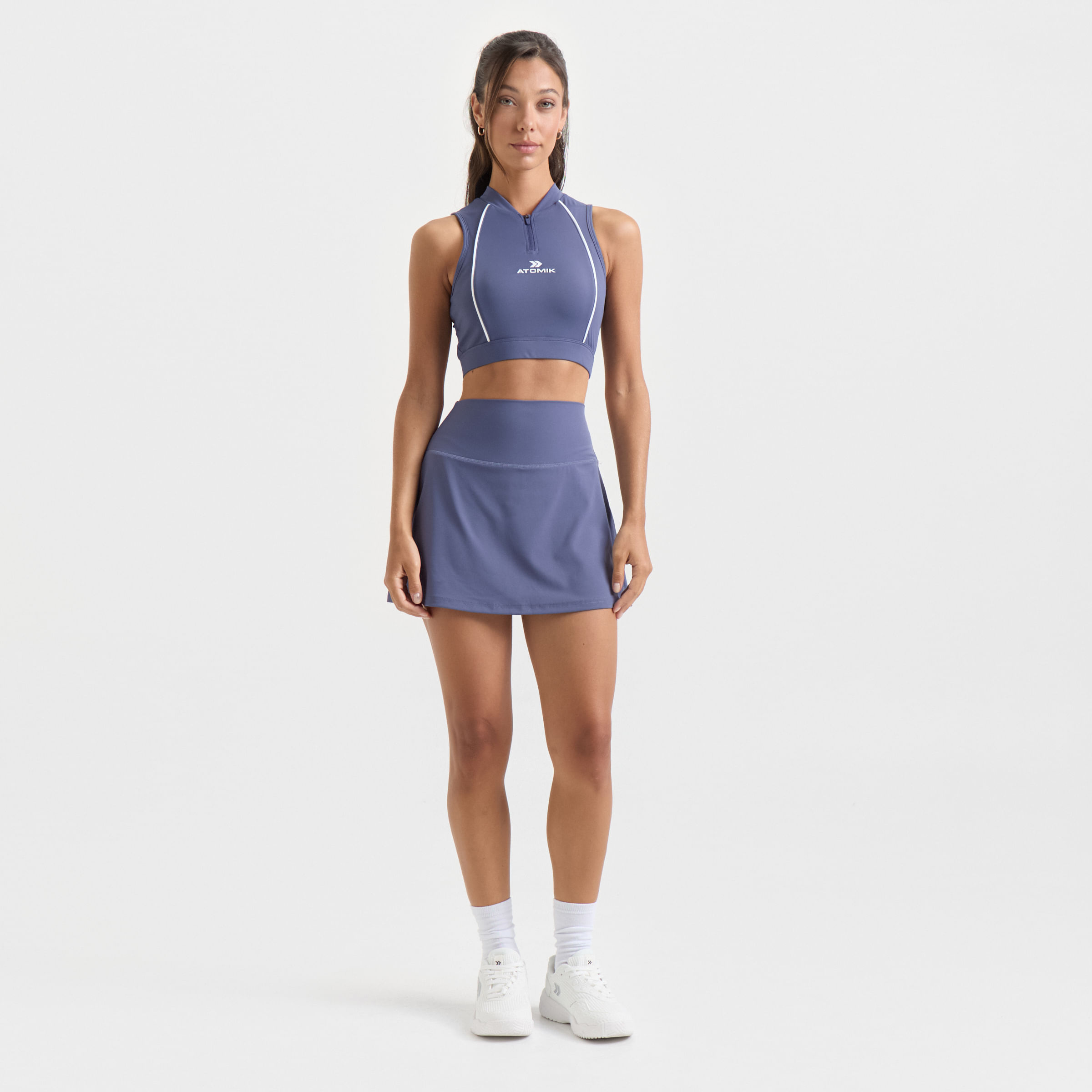 Top deportivo slam top mujer soft blue Atomik — imagen 3
