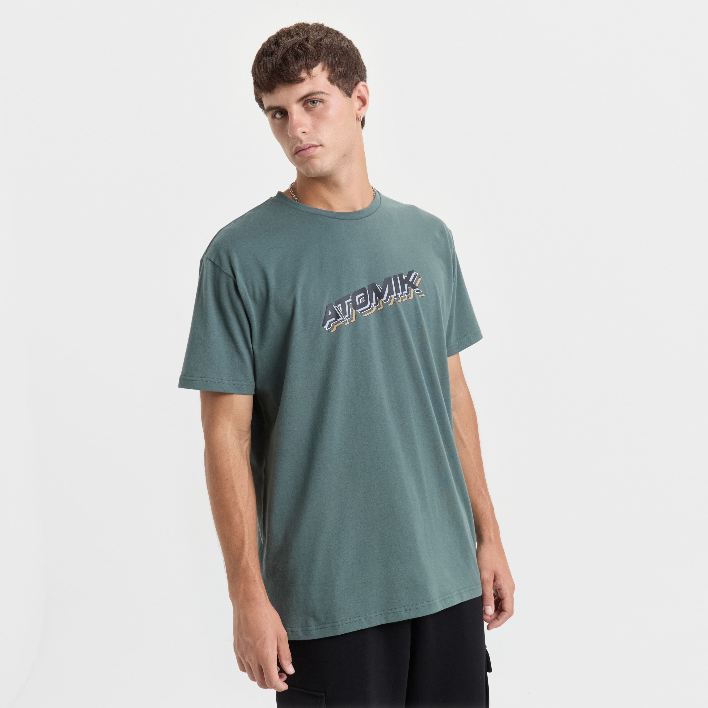 Atomik unset logo tee — imagen 2