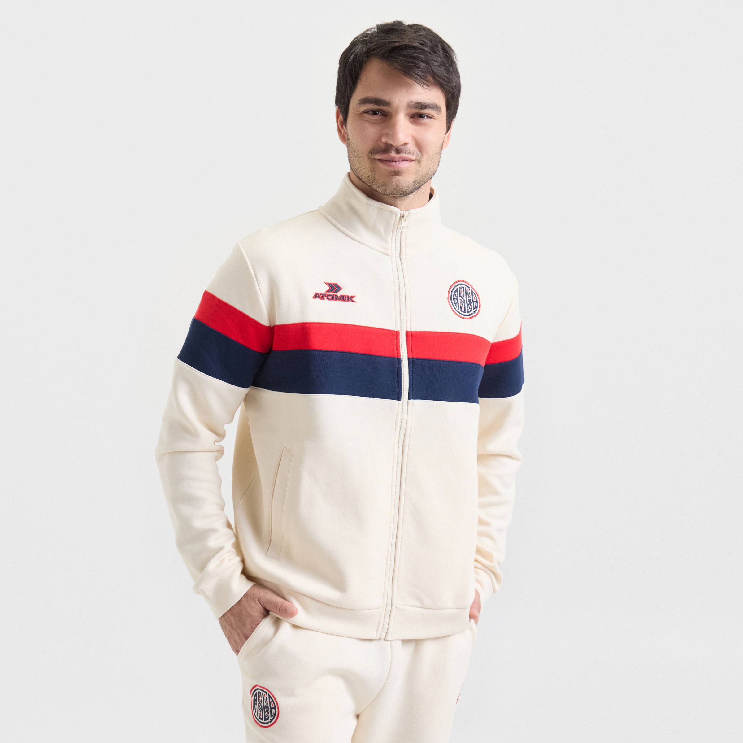 Retro stripes fz sweatshirt men san lorenzo 26