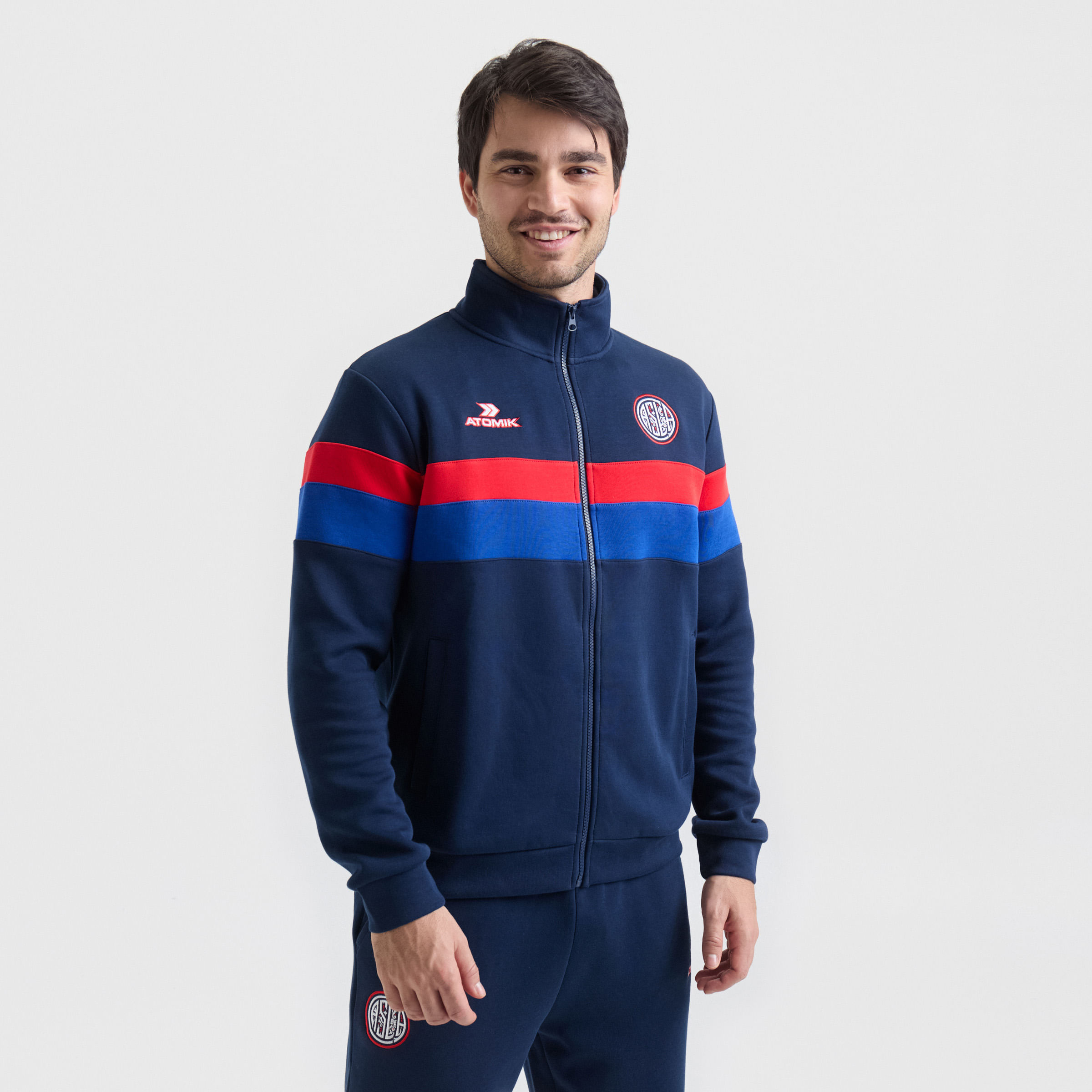 Retro stripes fz sweatshirt men San Lorenzo 26