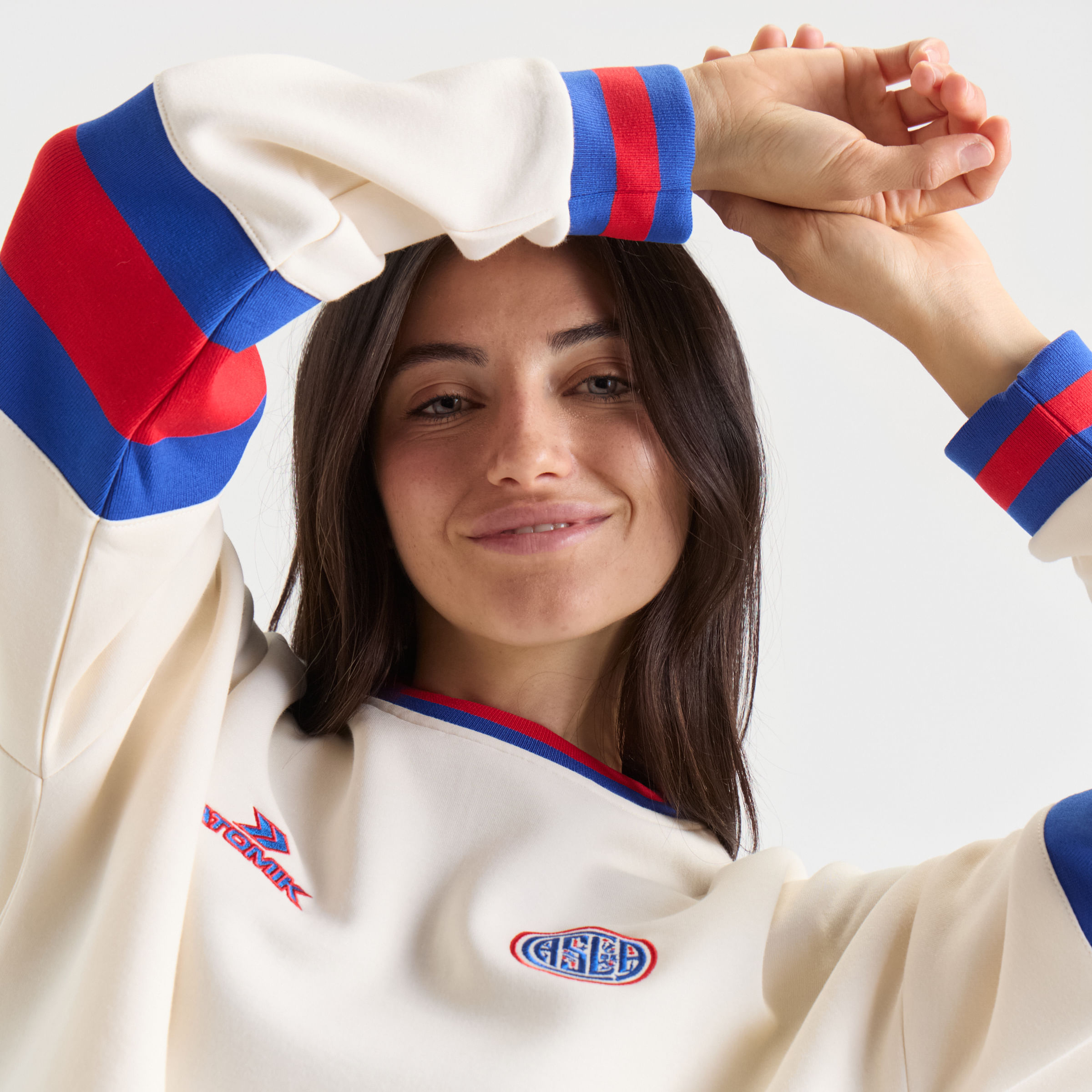 Retro stripes sweatshirt wmn San Lorenzo 26 — imagen 6