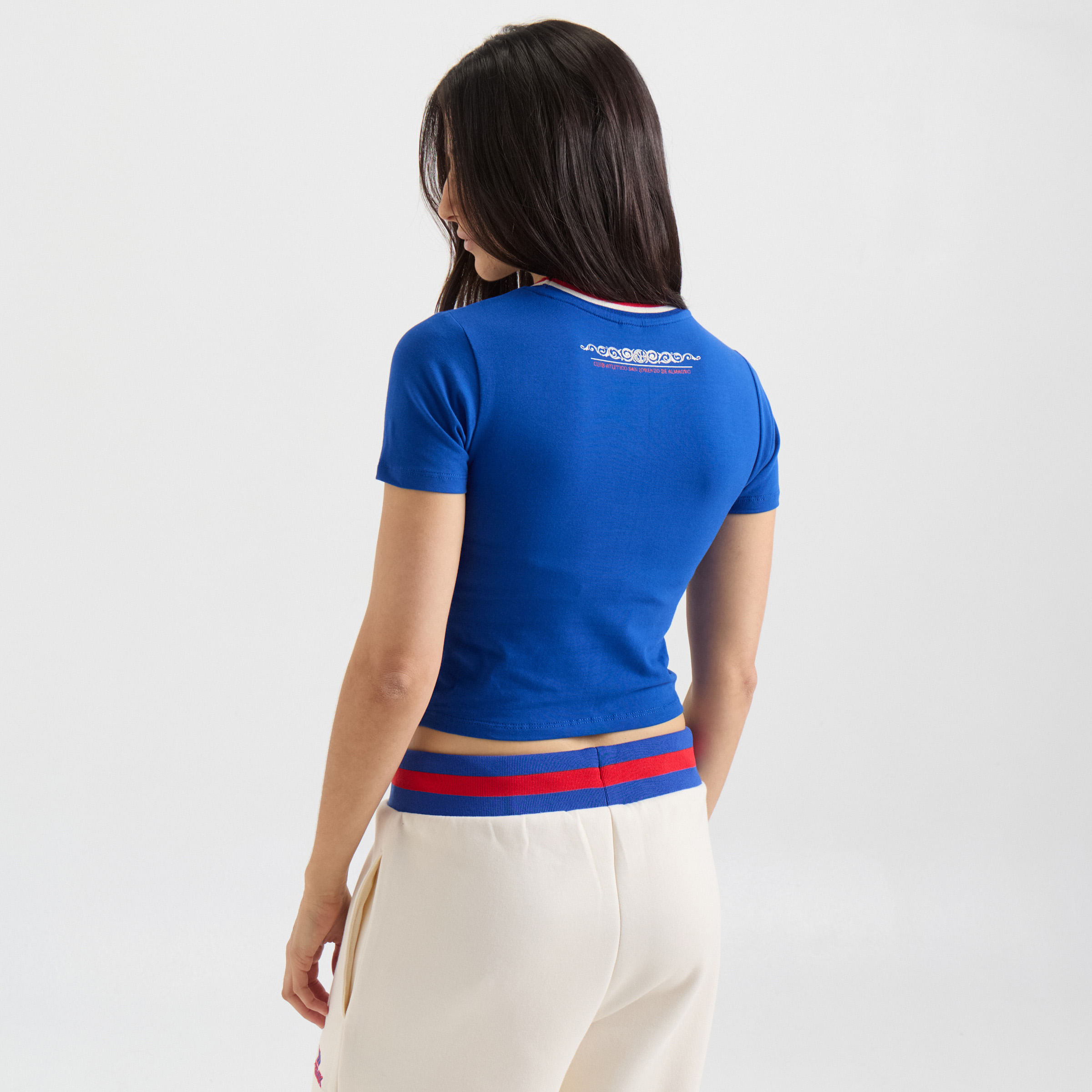 Retro Slim Crop Tee mujer San Lorenzo — imagen 2