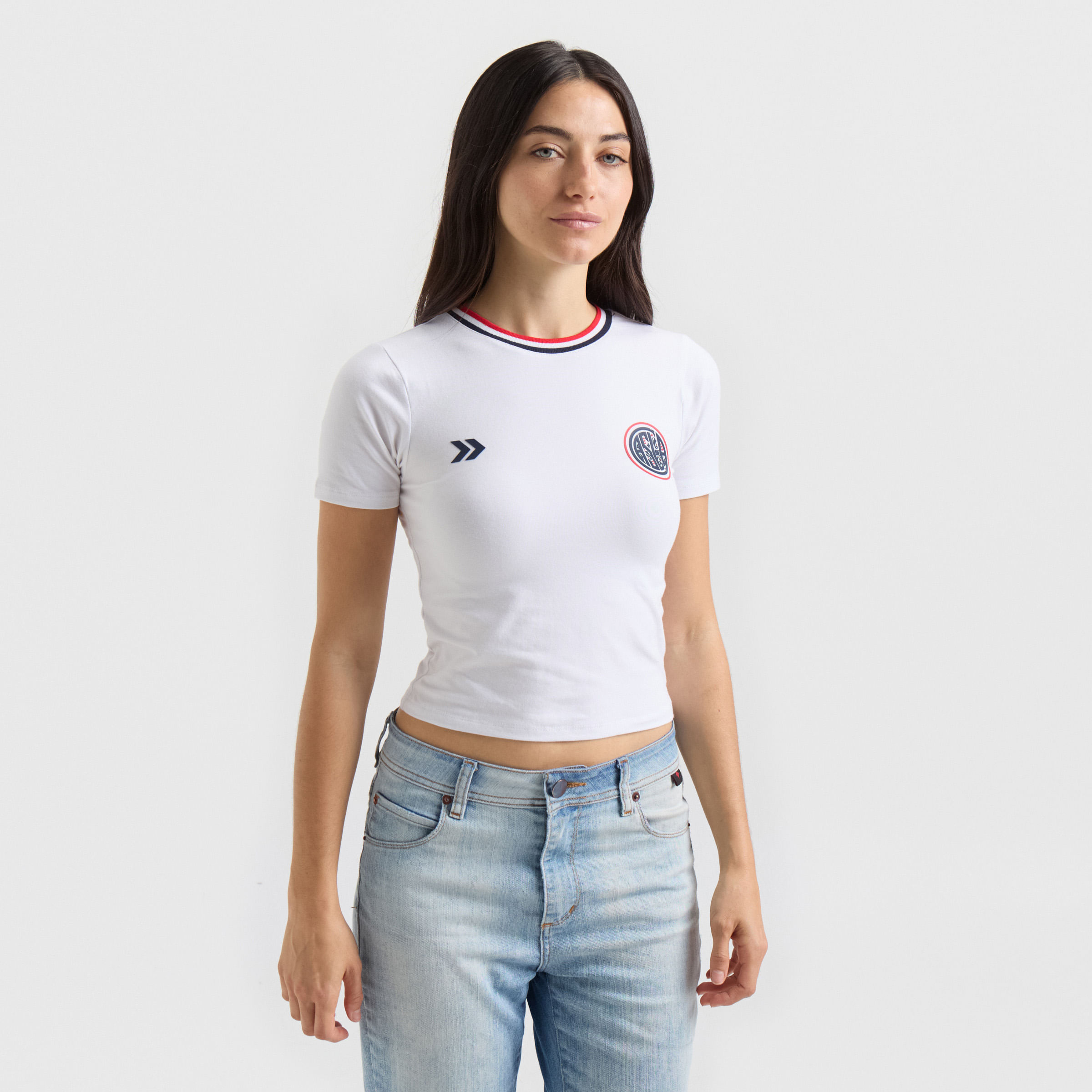 Retro slim crop tee Wmn San Lorenzo 26