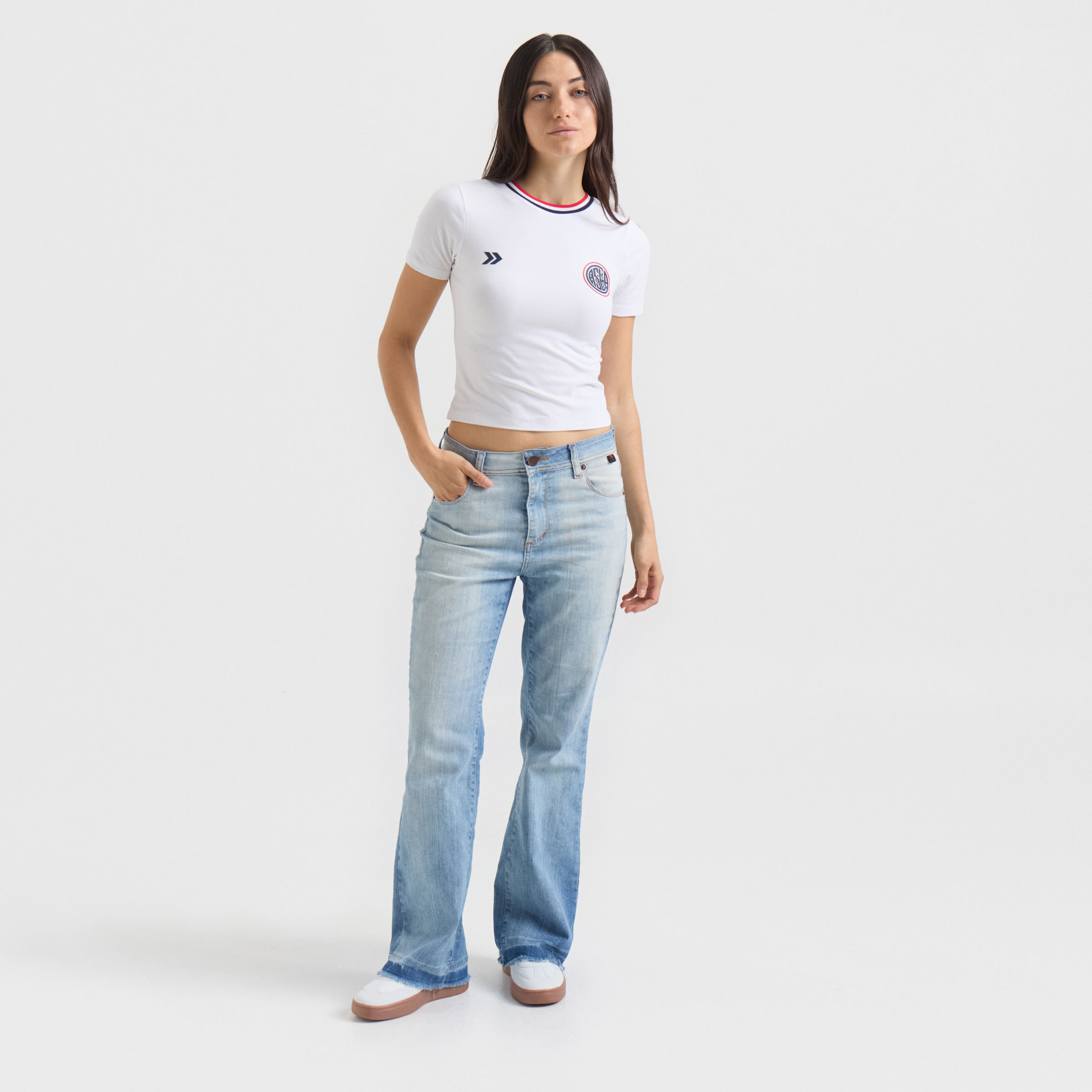 Retro slim crop tee Wmn San Lorenzo 26 — imagen 6