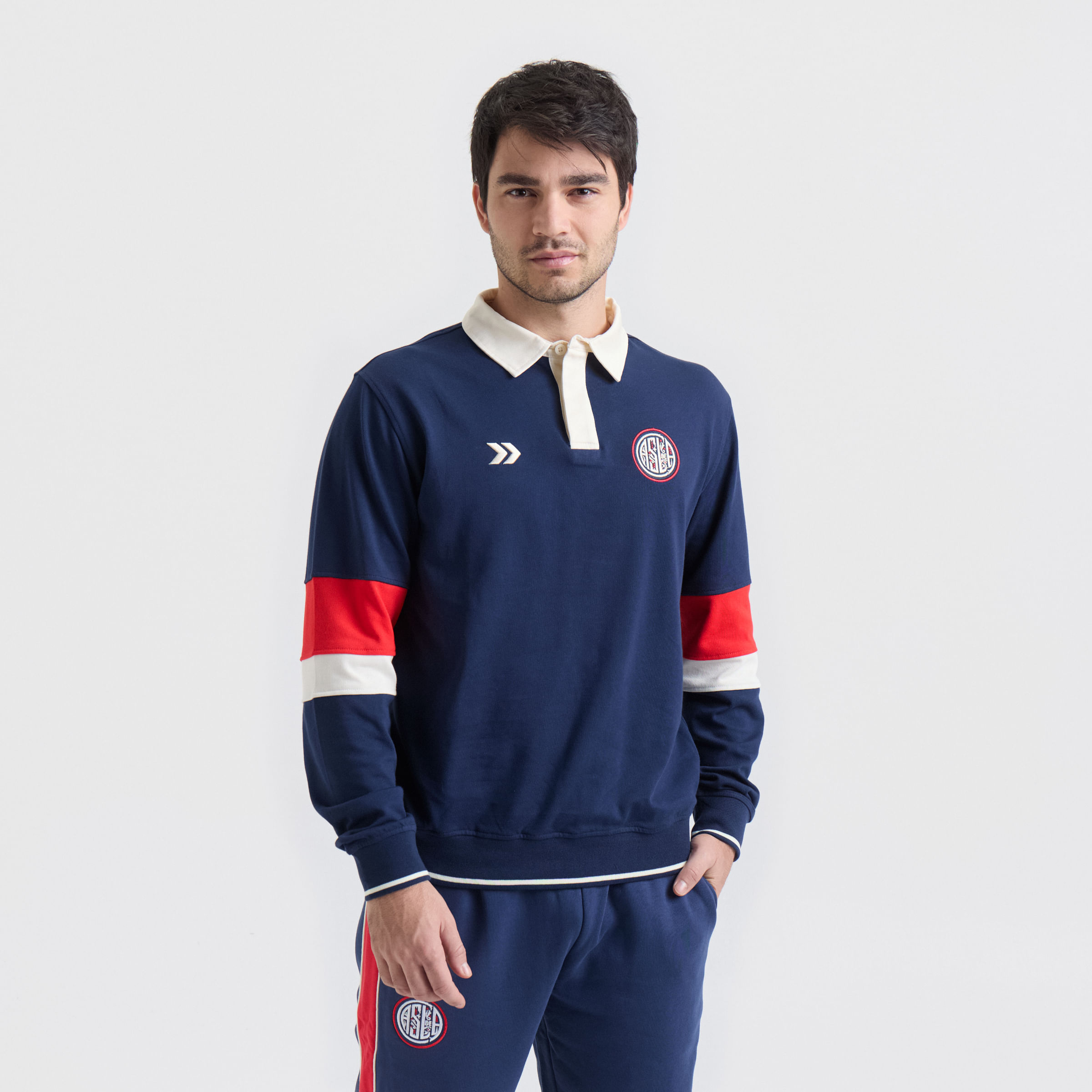 Retro polo sweatshirt men San Lorenzo 26