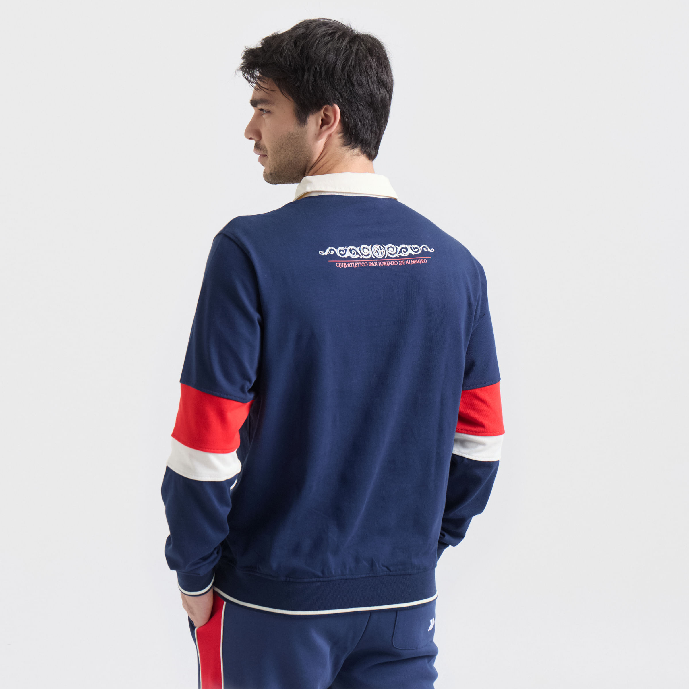 Retro polo sweatshirt men San Lorenzo 26 — imagen 2